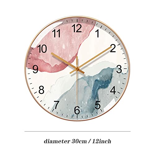 Horloge murale silencieuse ronde pour eliminer le tic-tac et decorer votre chambre - 3