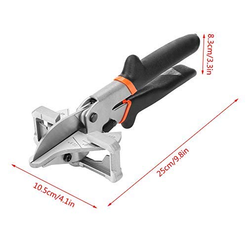 TOPINCN Cisaillement Multi-Angle Tube Trunking Mitre Joint Cisaille Garniture Cutter Outil À Main 0 ° - 135 ° Outil De Coupe Réglable