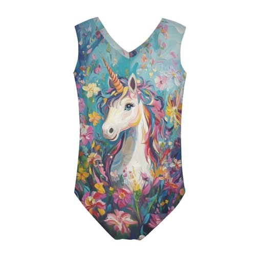 Image of Girls' Swimwear for 3-14 Cartoon Bathing Suit Girl Swimsuit Gym Leotard