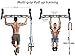 SELEWARE 48'' Heavy Duty Pull Up Bar Wall Mount Multi-function Chin up Bar with Home Gym Cable Pulley System LAT Pulldown Workout Attachments Heavy Bag Hanger