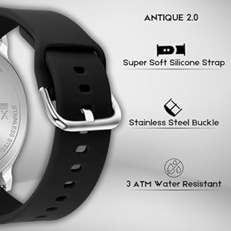 Matrix Antique 2.0 Day & Date Softest Silicone Strap Analog Watch for Men & Boys