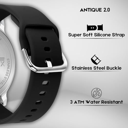 Matrix Antique 2.0 Day & Date Softest Silicone Strap Analog Watch for Men & Boys