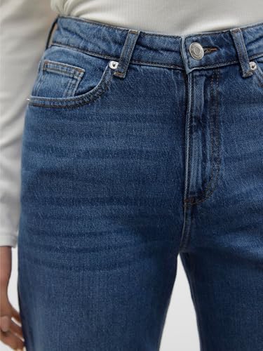 VERO MODA Female Weit geschnitten VMTESSA Hohe Taille Weiter Beinschnitt Jeans – Ansicht 7