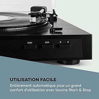 AUNA Fullmatic – Platine entièrement Automatique, 33 ou 45 TR/Min, 30 ou 17 cm Format Record, Port USB, Entrée AUX… - Les Beatles, Paul McCartney, John Lennon, RIngo Starr, George Harrison AUNA Fullmatic - Platine entièrement Automatique, 33 ou 45 TR/Min, 30 ou 17 cm Format Record, Port USB, Entrée AUX… – Image 2