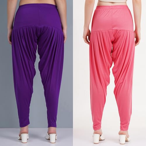 Image of Buy That Trendz Patiala Salwar for Women Relaxed Fit Viscose Patiyala Salwar Harem Bottom Pants