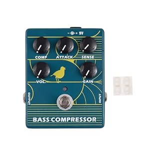 [OPTICAL COMPRESSION] Designed for bass players who want tighter more polished tone this pedal uses optical compression to smooth uneven peaks while keeping low end full articulate and natural. ATTACK and SENSE controls let you shape response with cl...