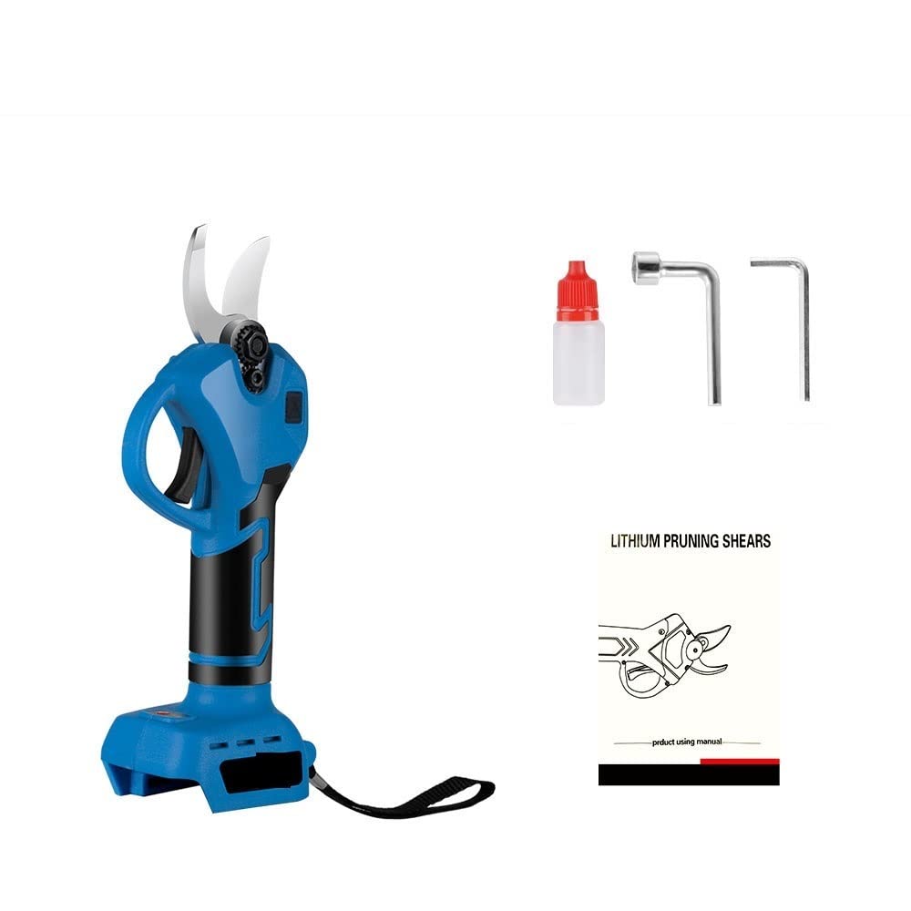Tijeras de podar eléctricas, Tijeras Inalambricas, 1280w, 30mm, Recargable, Herramienta for Poda De Ramas Arboles Frutales, Bonsais, Bateria 18v(Without Battery)