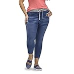 Women’s   Elastic Waistband Denim Capri Leggings www.denim.fit