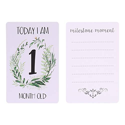 PimeO Baby Cartões Mensais Adesivo Fotografia Foto Cartões Idade Presente Chá de Bebê - 1#