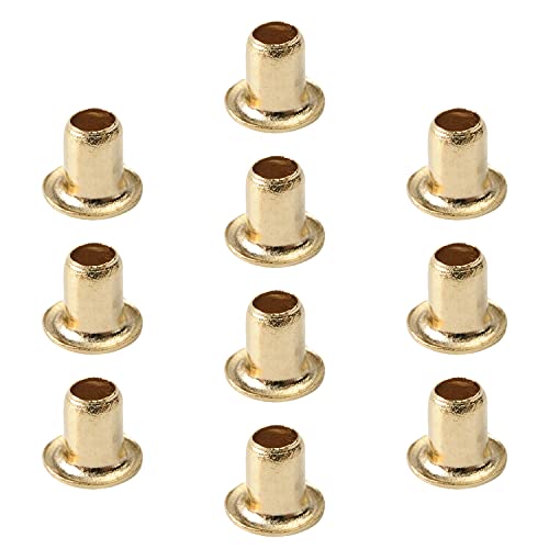 MroMax Lot de 200 rivets creux en cuivre pour circuit imprimé M3/0,02 x 4 mm