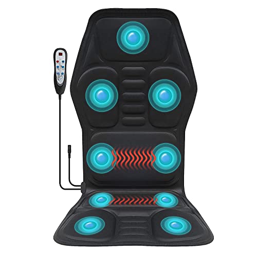 Aovojrm Seat Massager,Vibrating Back Massager For Chair Massage Cushion ,9 Nodes To Relieve Stress Pain, Home Office,Christmas Gifts Women/Men/Mom/Dad (Black) #TOP9