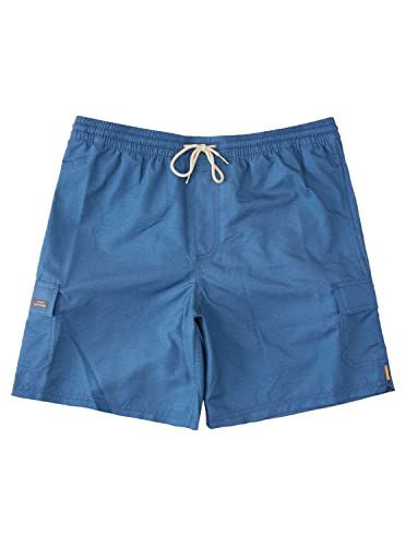 Short de bain Quiksilver Waterman à séchage rapide Balance Volley bleu en taille M