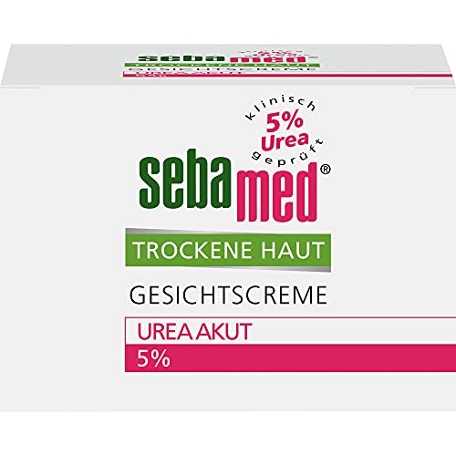 Sebamed Trockene Haut Gesichtscreme Urea Akut 5%, für Männer und Frauen, lindert spürbar Spannungsgefühle und Rauigkeit bei trockener Haut, hilft, die Feuchtigkeitsbalance der Haut wieder herzustellen