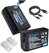 Artman - Paquete de 2 baterías EN-EL25 EN-EL25A de 1600 mAh con cable de carga rápido USB-C de dos extremos compatible...