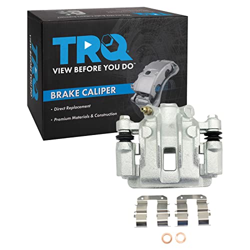 Image of TRQ Rear Left Brake Caliper w /Bracket Drivers Side