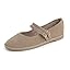 Taupe Corduroy Mary Jane With Double Straps