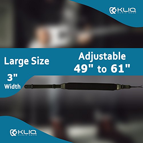 Kliq Sangle de guitare, technologie AirCell, pour guitare basse et guitare électrique, avec rembourrage en néoprène de 7… - Les Beatles, Paul McCartney, John Lennon, RIngo Starr, George Harrison Kliq Sangle de guitare, technologie AirCell, pour guitare basse et guitare électrique, avec rembourrage en néoprène de 7… – Image 7