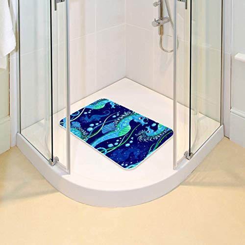 Tapis de bain sans BPA anti-dérapant avec trous de drainage - 7