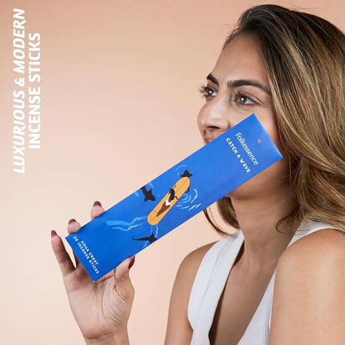 Folkulture Incense Sticks (120 Sticks) | Set of 6 Premium Summer Incense Stick for Mediation, Aromatherapy,Gifts| No Charcoal, Organic, Non Toxic, 45 Mins, Long Burning Summer Scents Insence-Sticks