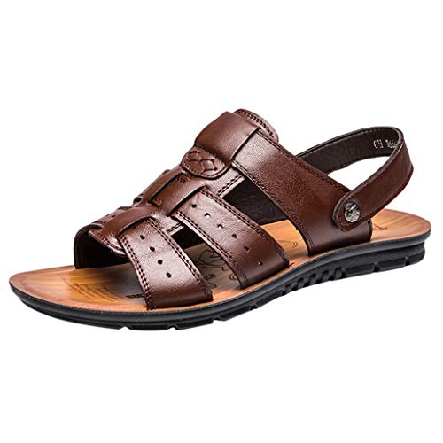 Men Fashion Wide Strap Sandals Open Toe Beach Sandal Lightweight Soft Workout Summer Shoes Footwear