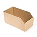 Pack 10 Cajas de Almacenaje de Cartón Abierta. Gaveta cartón, Bandeja para almacenar, medidas interiores 40x20x15 cm, cesta de cartón ideal para organización