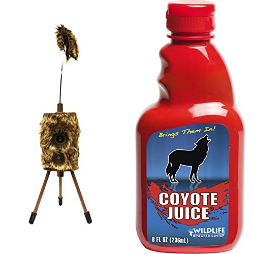 Mojo Outdoors Critter Predator Hunting Decoy, Tail Decoy, Rabbit Decoy, Etc, Super Critter & Wildlife Research 526 Coyote Juice Calling Scent (8-Fluid Ounce) Red #TOP28