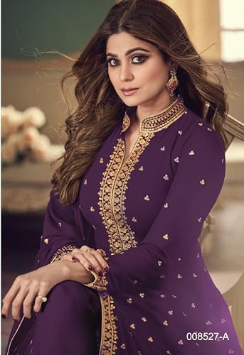 Image of Henith Collection Indian /Pakistani Ethnic Wear Embroidered Anarkali Suit Anarkali Gown for Women