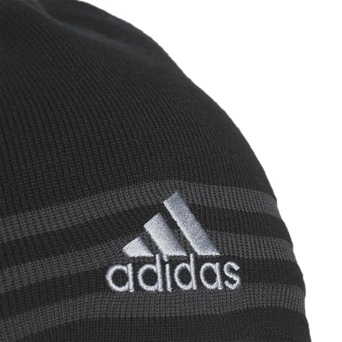 Image of adidas Men's Reversible Skully Beanie - Two-Sided Skull Cap Winter Hat