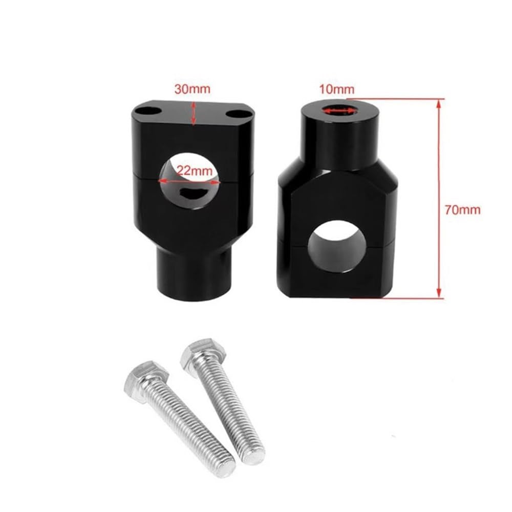 Lenker Riser 22mm Aluminium - Motorrad Lenkererhöhung 7/8 Zoll