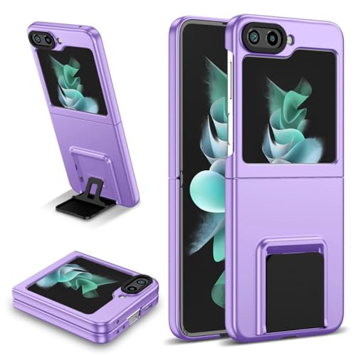 Étui de Luxe Samsung Galaxy Z Flip 4 et 5 Antichoc Violet Rigide