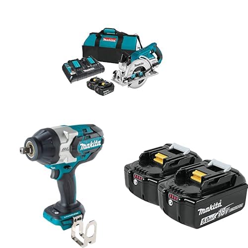 Makita Circ Saw, Impact Wrench & 2 Batteries / 1 Circular Saws