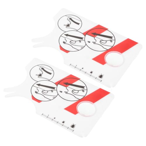TOBBOMEY 2piezas Tarjeta De Aumento Remover Garrapatas Herramienta para De Usar y