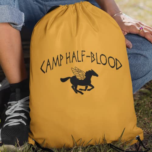 SMARTYPANTS Orange Camp Half Blood Drawstring Bag - Image 3