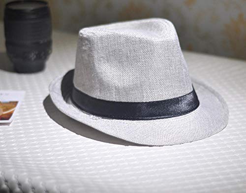 Chapeau de paille jazz en plein air au tressage artisanal robuste