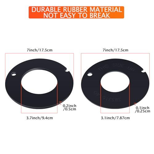 Image of 2 PCS 385311462 & 385316140 RV Toilet Rubber Flush Ball Bowl Leak Seal Kit Replacement for 510 /506+,510+ /1006,1008 /EcoVac 146-149 Compatible with Dometic Sealand Mansfield VacuFlush RV Camper Toilet