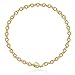 Statement 14k Gold Plated 4mm Thick Oval Chain Link Choker Collar Necklaces Chunky Gold Jewelry for Women Valentines Gift