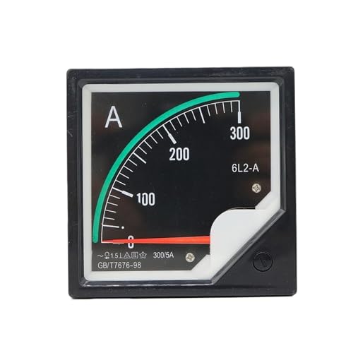 Amperímetro analógico de panel 6L2-A para corriente de 150A con medidor de puntero 80x80mm