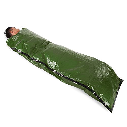 Festnight 2 PCS Cobertor de Emergência com Saco de Compressão Portátil Leve Saco de Dormir De Emergê
