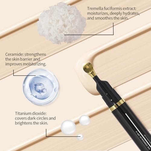 Eye Corrector SPF 41, Eye Concealer For Dark Circles, Under Eye Corrector Cream, Moisturizing Eye Essence Cream for All Skin Type (01# Natural) - Image 3