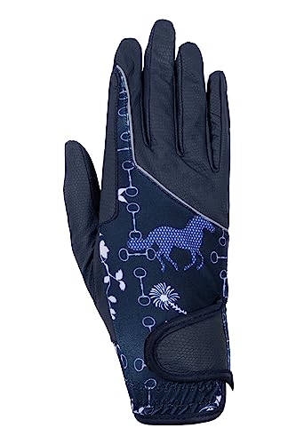Gants d'équitation HKM Bloomsbury antidérapants et respirants pour homme