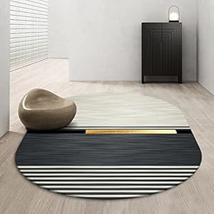 Tappeti Design Ovale Tapijten Voor Woonkamer Vloerkleed 150x180cm Nordic Stijl Abstracte Lijn Art, voor Woonkamer Speelkamer Slaapkamer Bal Baby Baby Kruipen