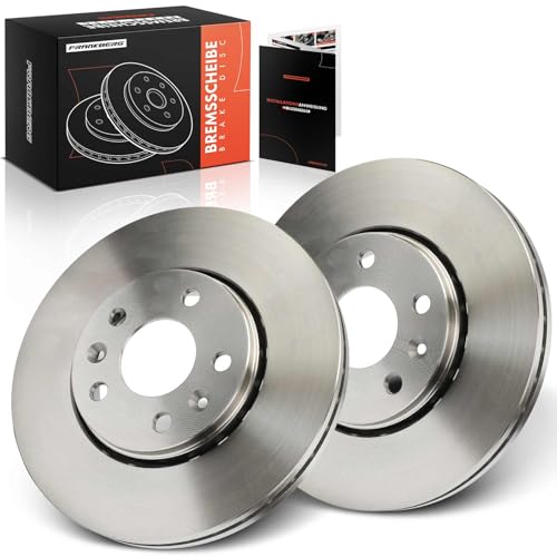 Frankberg Brake Disc Set incl. 2x Discs Front Vented Ø296mm Compatible with NV300 Estate X82 Vivaro Estate X82 Trafic III Bus Replace# 93866700,6000619994
