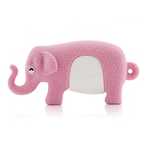 Bone Collection 4GB USB Flash Elephant Drive, Pink
