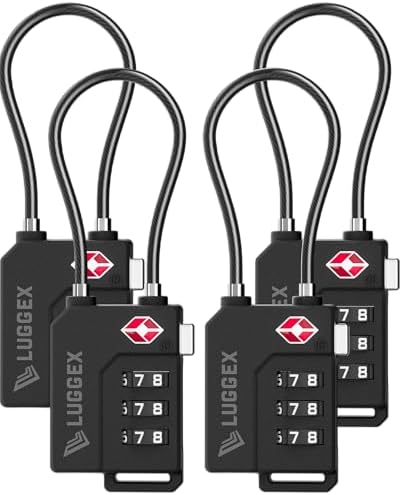 LUGGEX TSA Locks for Luggage, Suitcase Locks TSA Approved, Luggag...