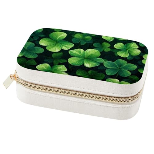 Boîte rangement bijoux trèfle à quatre feuilles idée cadeau originale avec compartiments - 2