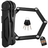 ZEIXIHY Heavy Duty Folding Bike Lock, 34' Foldable Bicycle Lock with 4 Keys & Mounting Bracket...