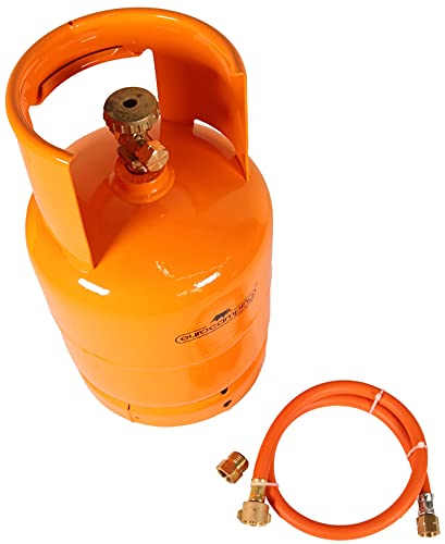 GARDINGER 3-kg-Gasflasche mit Kragen und Umfüllset