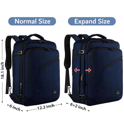 Matein Backpack For Travel, 27L Water Resistant Carry On Backpack Fits Under Airline Seat thumb #5