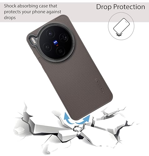 Image of NIUKIN Grip Guard Case for Vivo X300 5G | Camera Ring | Shockproof Scratchproof Cover (Desert Titanium)