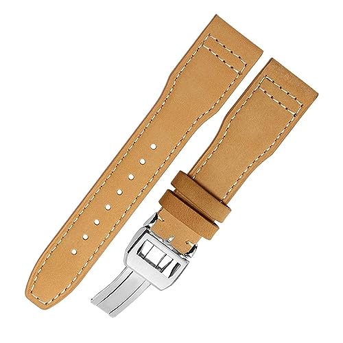 Bracelet en cuir 22mm montre IWC Big Pilot haute résistance et confort au poignet